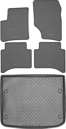 OEM Juego De Alfombrillas De Goma Para Coche Y Maletero Para Volkswagen Touareg I Suv (2003-2010)