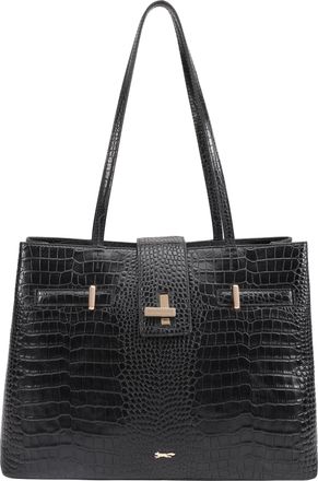 Paul Costelloe Womens Dhimara Leather Shoulder Bag - Black - One Size