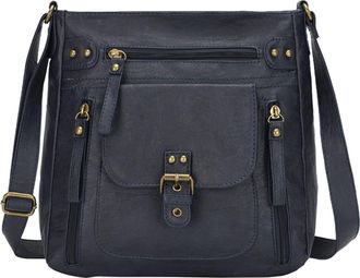 Generic Fashion One Shoulder Bag Retro Small Square Bag WomenS All Bag Soft Bag With Large Capacity Shoulder Bag for Women (Blue, One Size)