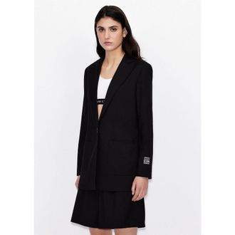 A|X Armani Exchange Womens Blazer in Black - Size 12 UK