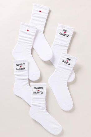 Favorite Daughter Icon Crew Socks, Set of 3
