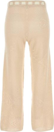 Bode Womens Trousers Beige Cotton