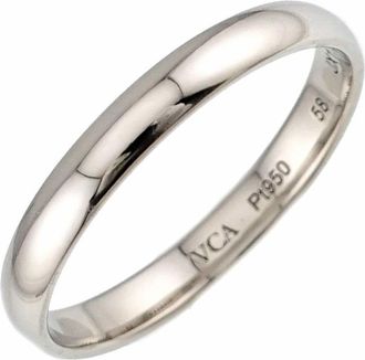 Van Cleef & Arpels Platinum 950 Band Ring (Pre-Owned)