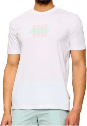 HUGO BOSS Hombre, Camisetas, Blanco, Talla: XL