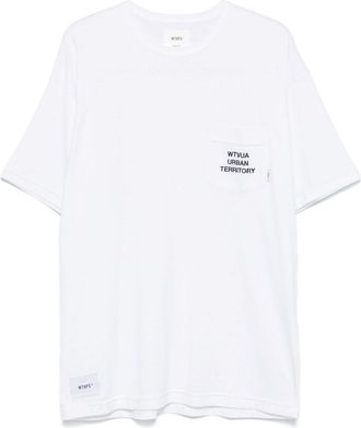 Wtaps Slogan-Embroidered T-Shirt - Mens - Polyester/Cotton