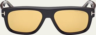 Tom Ford Icon T-Monogram Aviator Sunglasses