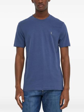 AllSaints Brace T-shirt met borduurwerk - Blauw