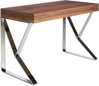 Angel Cerdá Escritorio oficina nogal y acero