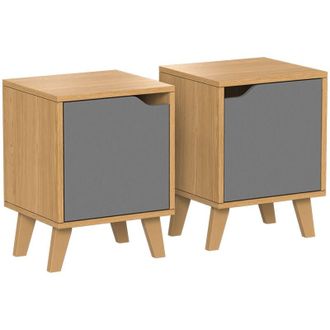 Vicco Comodino Malu, Rovere/antracite, 2 parti, Vicco