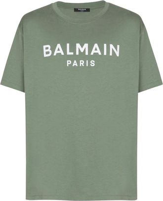 Balmain T-Shirts, male, Green, Size: S Green T-Shirts & Polos for Men