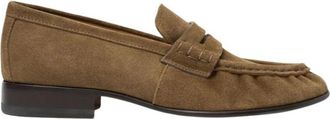 Scarosso Schoenen, Dames, Bruin, 37 1/2 EU, Leer, Mar Loafer