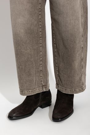 AllSaints Leather Chelsea Boots, Mens, Brown