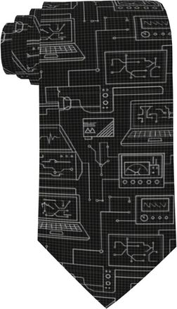 Generic Vintage Laptops Ties Novelty Mens Ties Wedding Neckties For Groom Graduation Activities