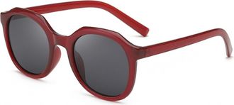 Generic Commuter Men Vacation Sunglasses Women Sports Party Driving Sun Glasses(Red)