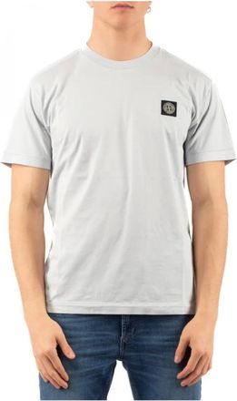 Stone Island T-shirt Casual in Cotone - - Tops - Uomo - Grigio - S