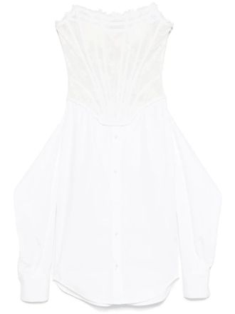 Giuseppe Di Morabito deconstructed midi dress - White