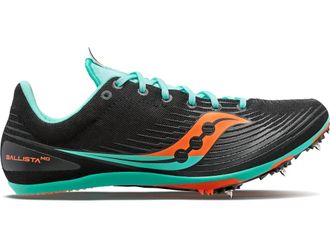Saucony Mens Ballista Md Shoes In Black/mint