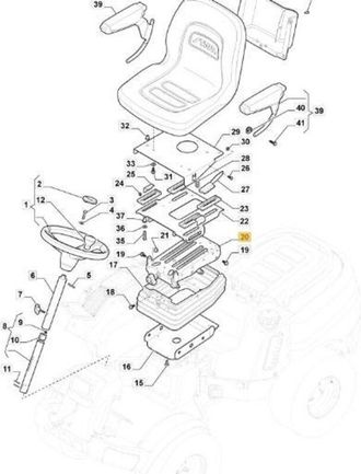 STIGA Sports Suspensiones. Asiento Original Stiga Pfm - 387754201/3