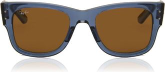 Ray-Ban RB0840S Mega Wayfarer 668073 Mens Sunglasses Blue Size 51