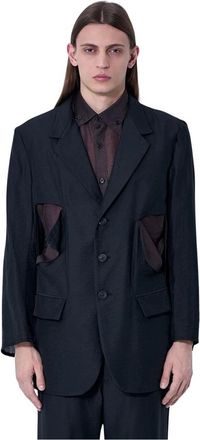 Yohji Yamamoto Hombre, Chaquetas, Negro, Talla: M
