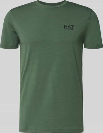 Emporio Armani T-Shirt mit Label-Print in Gruen, Gr&ouml;&szlig;e XXXL