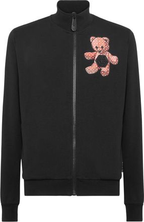 Philipp Plein Hoodies & sweatvesten, Heren, Zwart, 4Xl, Katoen, Jogging Jacket Teddy Bear