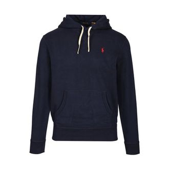Polo Ralph Lauren Cotton Blend Hoodie - male - Polo Ralph Lauren - Hoodies - Blue - 2XL - Sweatshirts & Hoodies
