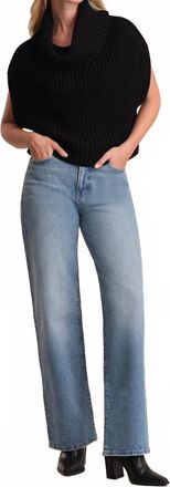 525 america Cate Sleeveless Turtleneck Sweater In Dark Blue