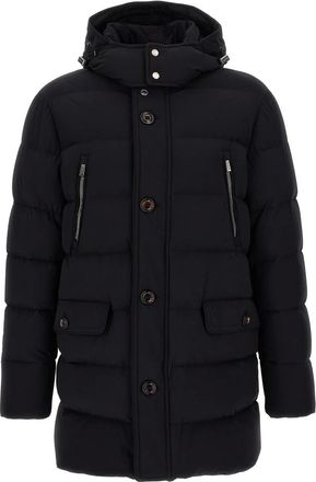 Moorer Jassen, Heren, Blauw, L, Gorner Lange Donsjas