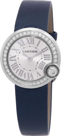 Cartier Pre-owned Cartier Ballon Blanc De Cartier Silvered Sunray Dial Ladies Watch W4BL0002