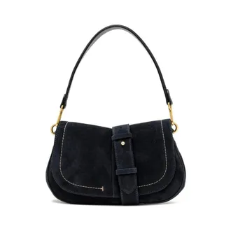 Gianni Chiarini Dames, Tassen, Blauw, Maat: ONE Size Leer