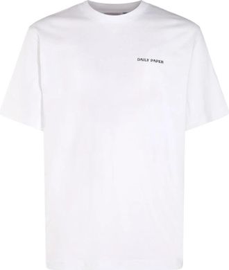 Daily Paper Clothing Wit T-shirt met voor- en achterprint - Heren - T-shirts - Wit - M - Katoen - Tops