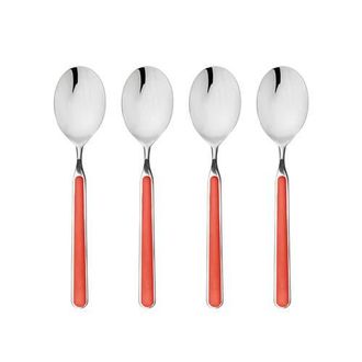 Mepra Fantasia Coffee Spoon Set - 4 Pieces in New Coral at Nordstrom