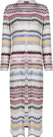 Missoni Chevron Fine-knit Shirt Cardigan - Multicoloured 1 - 44 (UK12 / M)