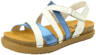 Art Womens 1714 Rhodes Sandal, Nappa Cream Blue, 7 UK