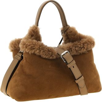 Tod's Suede Shoulder Bag - Camel