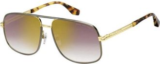 Marc Jacobs Stijlvolle Zonnebril - Heren - Zonnebrillen - Geel - 60 MM - Accessoires