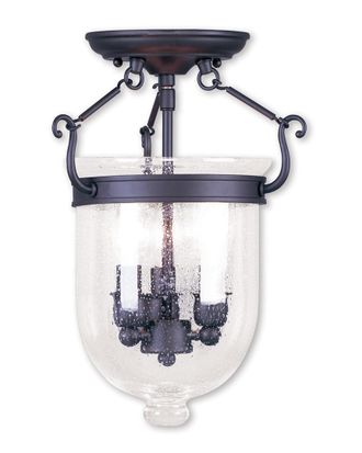 Livex Lighting Livex Jefferson 3-Light Bronze Ceiling Mount