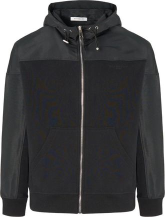 Givenchy Zip-throughs, male, Black, M, Branded Windbreaker
