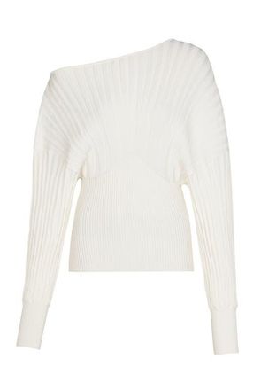 Balmain Tube-knit jumper in White at Nordstrom, Size 36 Eu