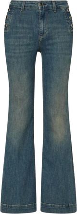 Liu Jo B.up Flare Button H.w. - - Jeans - Donna - Blu - W27