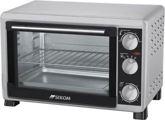 No Brand Horno Tostador Sekom Sgfr 19vs 19 L 1200 W Negro Plata