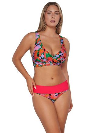 Sunsets Elsie Bikini Swimsuit Top - F Cup in Hummingbird Cove at Nordstrom, Size 32