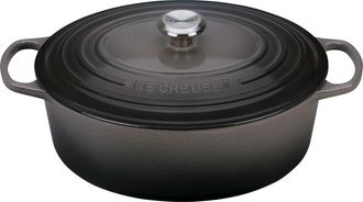LE CREUSET Signature 8-Quart Oval Enamel Cast Iron French/Dutch Oven in Oyster at Nordstrom