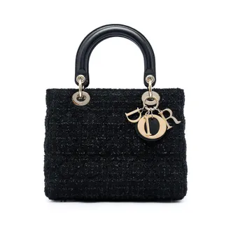 Dior Pre-owned Dior Medium Tweed Cannage Lady Satchel Ladies J0STOPL0KT2EUZYM