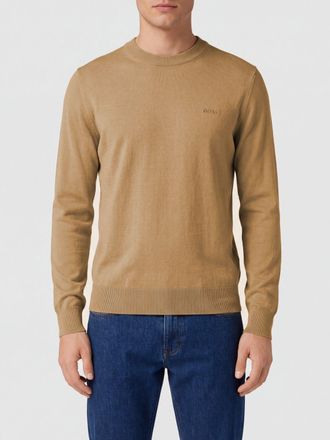 HUGO BOSS Maglia girocollo in pura lana a maniche lunghe