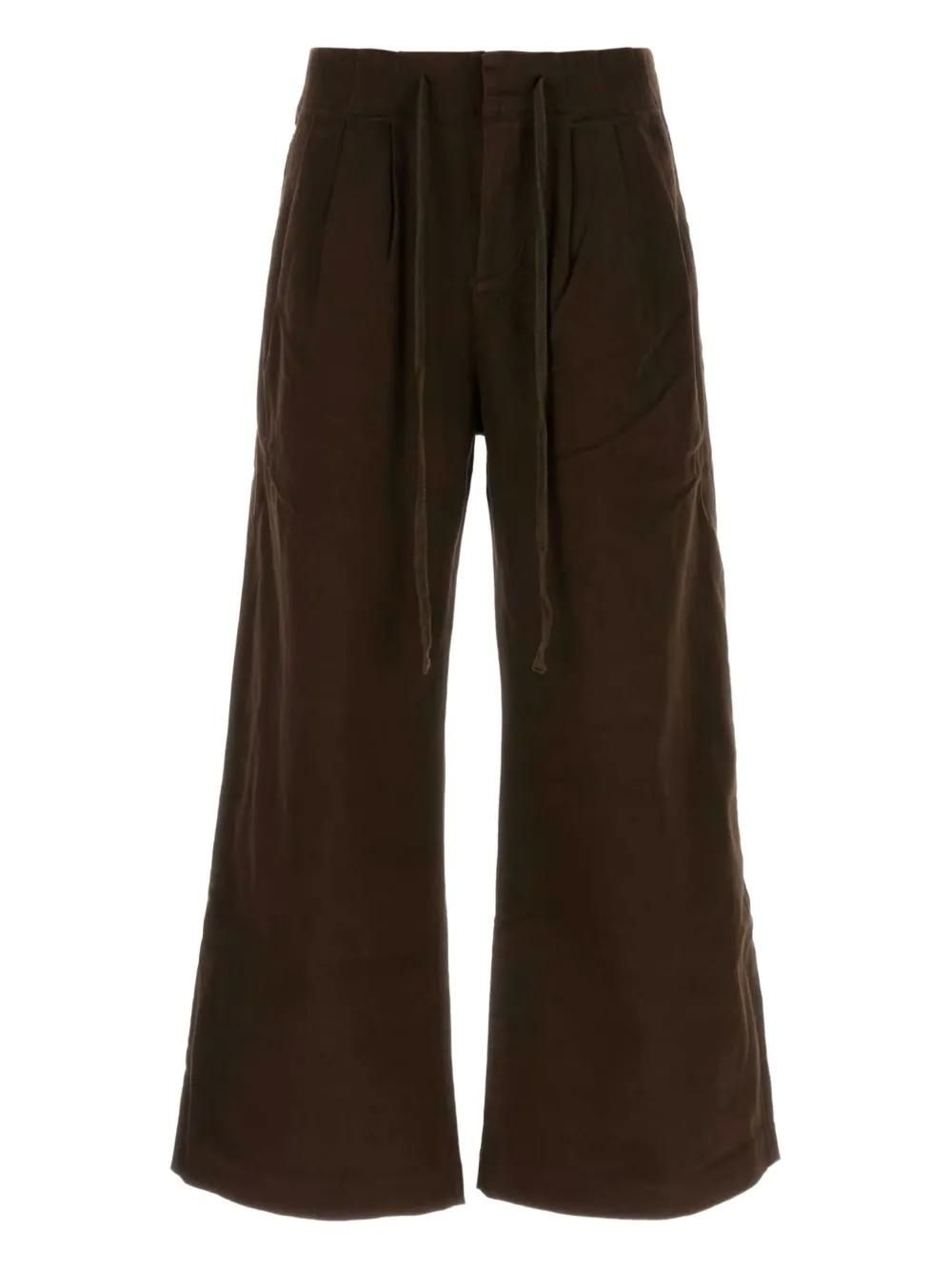 ボトムスその他 Entire Studios Organic cotton brown flared trousers 20867436_50837019_600.jpg