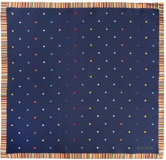 Paul Smith Fazzoletto da taschino a pois - Blu