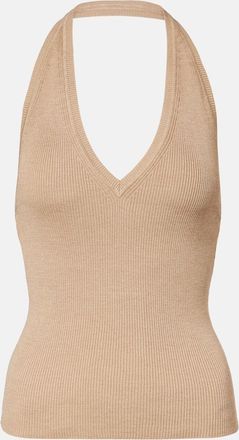 Nili Lotan Top Ivey in seta con scollo allamericana