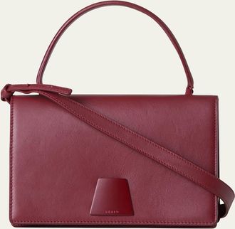 Akris Alice Small Leather Top-Handle Bag